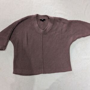 2012 Massimo 3/4 Sleeve Sweater - Dusty Mauve With Sparkly Silver Thread
